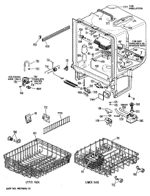 02 - Section2 parts for Ge Dishwasher ZBD3100R55BW from AppliancePartsPros.com