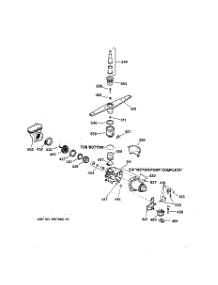 03 - Motor-Pump Mechanism parts for Ge Dishwasher HDA930Y-70WW from AppliancePartsPros.com