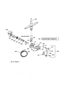 03 - Motor-Pump Mechanism parts for Ge Dishwasher GSD3410Z02AA from AppliancePartsPros.com