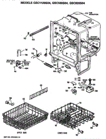 Tub / Racks parts for Ge Dishwasher GSC580S04 from AppliancePartsPros.com