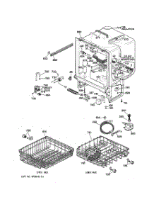 02 - Body Parts parts for Ge Dishwasher GSD4210X72AA from AppliancePartsPros.com