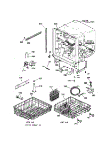 02 - Body Parts parts for Ge Dishwasher GSD4132Z02WW from AppliancePartsPros.com
