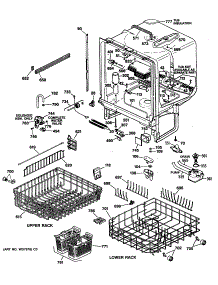 02 - Section2 parts for Ge Dishwasher GSD1930T60WW from AppliancePartsPros.com