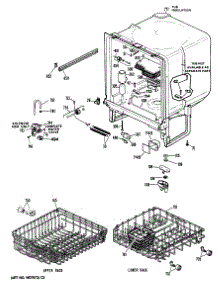 02 - Section2 parts for Ge Dishwasher GSD400T-60WA from AppliancePartsPros.com