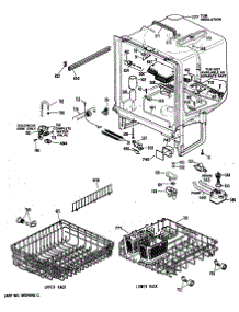 02 - Section2 parts for Ge Dishwasher GSD1350T62 from AppliancePartsPros.com