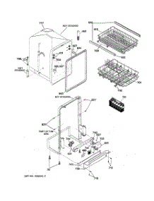 02 - Body Parts parts for Ge Dishwasher GSS1800Z1 from AppliancePartsPros.com