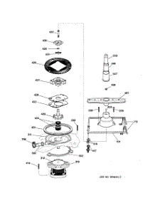 03 - Motor-Pump Mechanism parts for Ge Dishwasher GSS1800Z1 from AppliancePartsPros.com