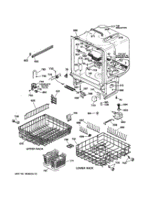 02 - Body Parts parts for Ge Dishwasher GSD4940Y72SS from AppliancePartsPros.com