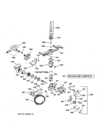 03 - Motor-Pump Mechanism parts for Ge Dishwasher GSD4940Y72SS from AppliancePartsPros.com