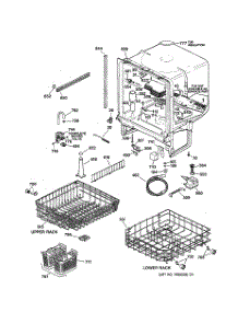 02 - Body Parts parts for Ge Dishwasher GSD4124Z02BB from AppliancePartsPros.com