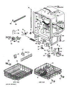 02 - Section2 parts for Ge Dishwasher ZBD3000R48BW from AppliancePartsPros.com