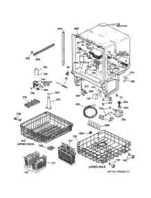 02 - Body Parts parts for Ge Dishwasher GSD4610Z02AA from AppliancePartsPros.com