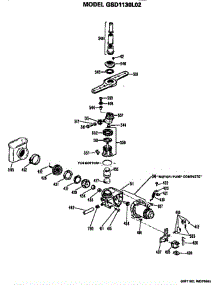 Motor / Pump parts for Ge Dishwasher GSD1130L02 from AppliancePartsPros.com