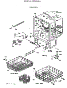 02 - Body Parts parts for Ge Dishwasher GSC1200X04 from AppliancePartsPros.com