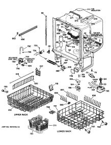 02 - Section2 parts for Ge Dishwasher GSD2910T60AA from AppliancePartsPros.com