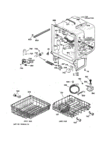 02 - Body Parts parts for Ge Dishwasher GSD1150X72 from AppliancePartsPros.com