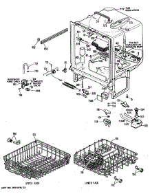 02 - Section2 parts for Ge Dishwasher GSD1150T60 from AppliancePartsPros.com