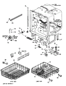 02 - Section2 parts for Ge Dishwasher ZBD3000T56WB from AppliancePartsPros.com