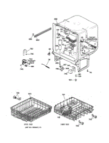 02 - Body Parts parts for Ge Dishwasher GSM2100ZZ0WH from AppliancePartsPros.com