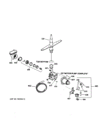03 - Motor-Pump Mechanism parts for Ge Dishwasher GSM2100ZZ0WH from AppliancePartsPros.com