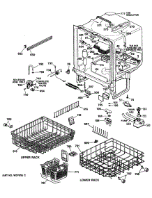 02 - Section2 parts for Ge Dishwasher GSD1430T60WW from AppliancePartsPros.com