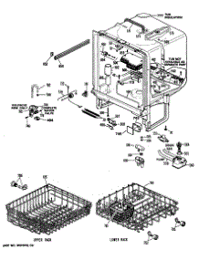 02 - Section2 parts for Ge Dishwasher GSD1150T62 from AppliancePartsPros.com