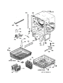 02 - Body Parts parts for Ge Dishwasher GSD4310Z02AA from AppliancePartsPros.com
