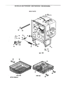 02 - Body Parts parts for Ge Dishwasher GSC700X02AD from AppliancePartsPros.com
