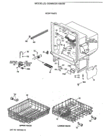 02 - Body Parts parts for Ge Dishwasher GSM603X-68AW from AppliancePartsPros.com