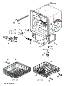 02 - Section2 parts for Ge Dishwasher GSD550T-55BW from AppliancePartsPros.com