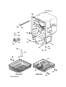 02 - Body Parts parts for Ge Dishwasher GSD3230Z02WW from AppliancePartsPros.com
