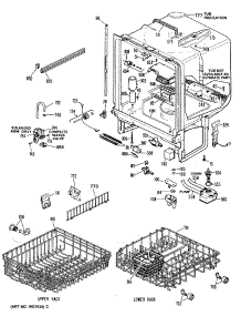 02 - Section2 parts for Ge Dishwasher ZBD3000R45BW from AppliancePartsPros.com