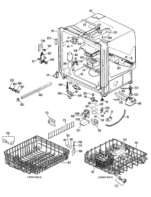 02 - Section2 parts for Ge Dishwasher GSD1200T06 from AppliancePartsPros.com