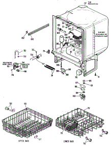 02 - Section2 parts for Ge Dishwasher GSD500L-02AW from AppliancePartsPros.com