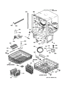 02 - Body Parts parts for Ge Dishwasher ZBD3500ZZ0BB from AppliancePartsPros.com