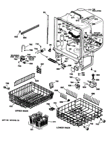 02 - Section2 parts for Ge Dishwasher ZBD3000V65BB from AppliancePartsPros.com