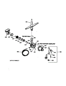 Motor-Pump Mechanism parts for Ge Dishwasher 36314081991 from AppliancePartsPros.com