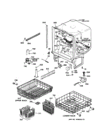 02 - Body Parts parts for Ge Dishwasher GSD4132Z05WW from AppliancePartsPros.com