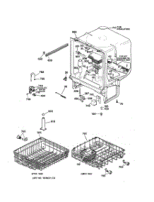 02 - Body Parts parts for Ge Dishwasher GSD3130C05WW from AppliancePartsPros.com