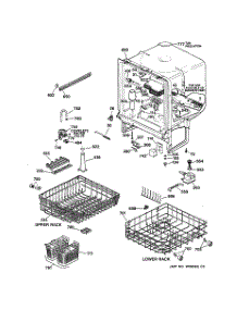 02 - Body Parts parts for Ge Dishwasher GSD3920C05BB from AppliancePartsPros.com