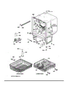 02 - Body Parts parts for Ge Dishwasher GSD3220Z05BB from AppliancePartsPros.com