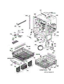 02 - Body Parts parts for Ge Dishwasher GSD5610D00AA from AppliancePartsPros.com