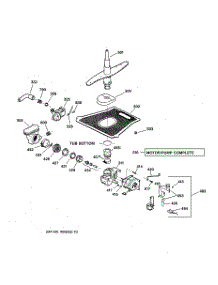 03 - Motor-Pump Mechanism parts for Ge Dishwasher GSD5350D00CC from AppliancePartsPros.com