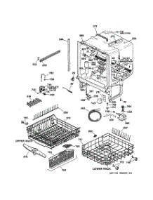 02 - Body Parts parts for Ge Dishwasher GSD5330D00WW from AppliancePartsPros.com