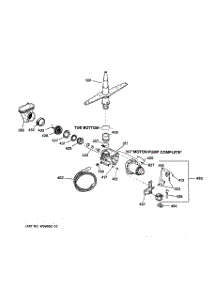 03 - Motor-Pump Mechanism parts for Ge Dishwasher GSD3910C02AA from AppliancePartsPros.com