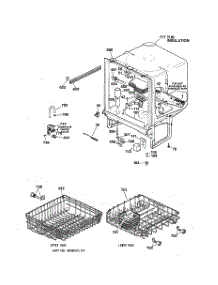 02 - Body Parts parts for Ge Dishwasher GSD2110C02AA from AppliancePartsPros.com