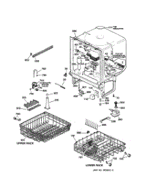02 - Body Parts parts for Ge Dishwasher GSD3930C02WW from AppliancePartsPros.com