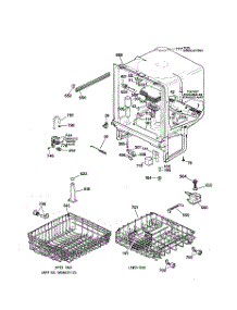 02 - Body Parts parts for Ge Dishwasher GSD3320C02BB from AppliancePartsPros.com