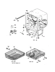 02 - Body Parts parts for Ge Dishwasher GSM2100Z04AD from AppliancePartsPros.com
