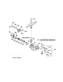 03 - Motor-Pump Mechanism parts for Ge Dishwasher GSD4630Z04WW from AppliancePartsPros.com